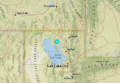 Uno de los sismos más fuertes de las últimas horas en territorio continental de Estados Unidos ocurrió cerca de Thatcher, Idaho