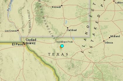 Uno de los sismos más fuertes de las últimas horas en territorio continental de Estados Unidos ocurrió cerca de Whites City, Nuevo México