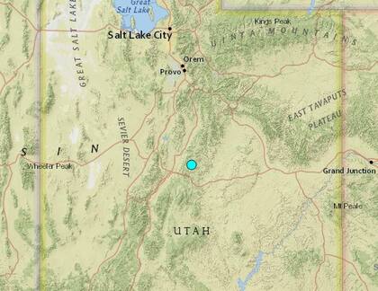 Uno de los sismos más fuertes de las últimas horas en territorio continental de Estados Unidos ocurrió cerca de Mayfield, Utah