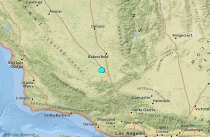 Uno de los sismos más fuertes de las últimas horas en territorio continental de Estados Unidos ocurrió cerca de Lamont, California