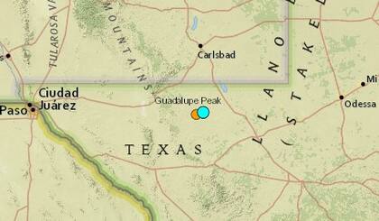 Uno de los sismos más fuertes de las últimas horas en territorio continental de Estados Unidos ocurrió cerca de Toyah, Texas