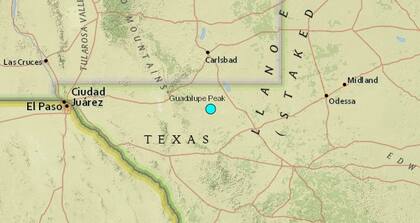 Uno de los sismos más fuertes de las últimas horas en territorio continental de Estados Unidos ocurrió cerca de Toyah, Texas