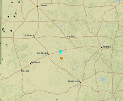 Uno de los sismos más fuertes de las últimas horas en territorio continental de Estados Unidos ocurrió cerca de Westbrook, Texas