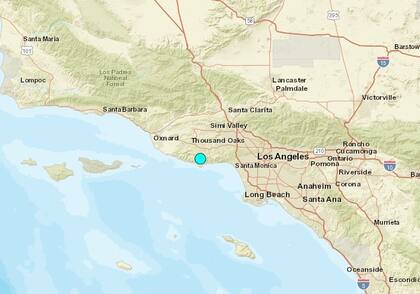 Uno de los sismos más fuertes de las últimas horas en territorio continental de Estados Unidos ocurrió cerca de Malibú, California
