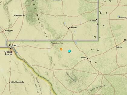 Uno de los sismos más fuertes de las últimas horas en territorio continental de Estados Unidos ocurrió cerca de Toyah, Texas