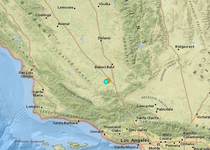 Uno de los sismos más fuertes de las últimas horas en territorio continental de Estados Unidos ocurrió cerca de Maricopa, California