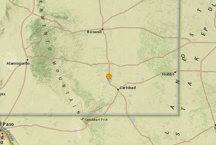 Uno de los sismos más fuertes de las últimas horas en territorio continental de Estados Unidos ocurrió cerca de Atoka, New Mexico