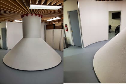 Uno de los sitios que fungiría como el living de la casa bunker