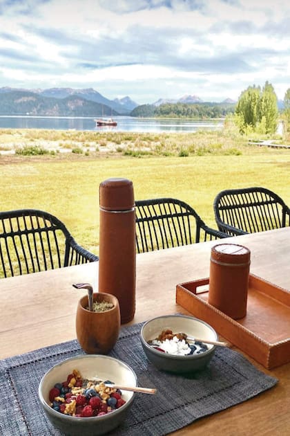 Uno de los tantos stories que compartió, a donde se aprecia la espectacular vista al lago de la propiedad.
