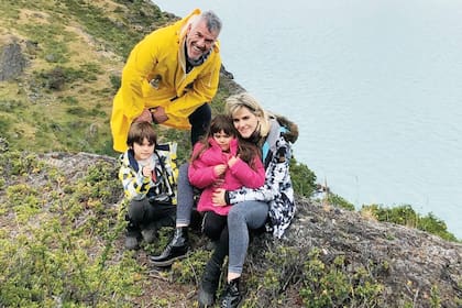 Uno de los tantos viajes familiares que hicieron con Dady y sus dos hijos, Felipe y Rosario.