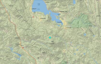 Uno de los temblores más fuerte de las últimas 24 horas en territorio continental estadounidense ocurrió cerca de Cobb, California