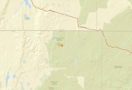 Uno de los temblores más fuerte de las últimas 24 horas en territorio continental estadounidense ocurrió cerca de Fort Bidwell, California
