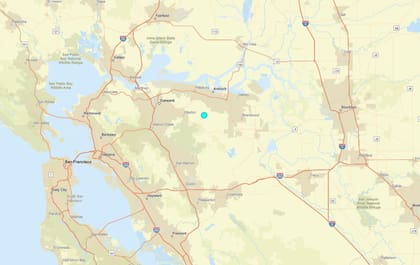 Uno de los temblores más fuertes de las últimas 24 horas en territorio continental estadounidense ocurrió cerca de Clayton, California
