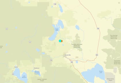 Uno de los temblores más fuertes de las últimas 24 horas en territorio continental estadounidense ocurrió cerca de Susanville, California