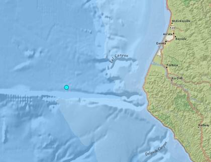 Uno de los temblores más fuertes de las últimas 24 horas en territorio continental estadounidense ocurrió cerca de Petrolia, California