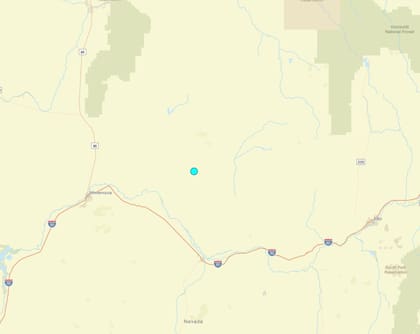Uno de los temblores más fuertes de las últimas 24 horas en territorio continental estadounidense ocurrió cerca de Valmy, Nevada