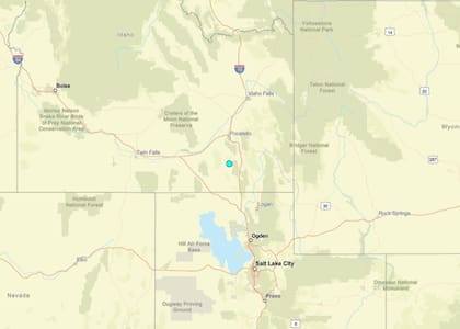 Uno de los temblores más fuertes de las últimas 24 horas en territorio continental estadounidense ocurrió cerca de Arimo, Idaho