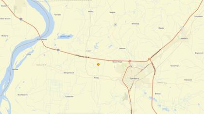 Uno de los temblores más fuertes de las últimas 24 horas en territorio continental estadounidense ocurrió cerca de Dyersburg, Tennessee