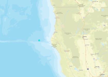 Uno de los temblores más fuertes de las últimas 24 horas en territorio continental estadounidense ocurrió cerca de Petrolia, California