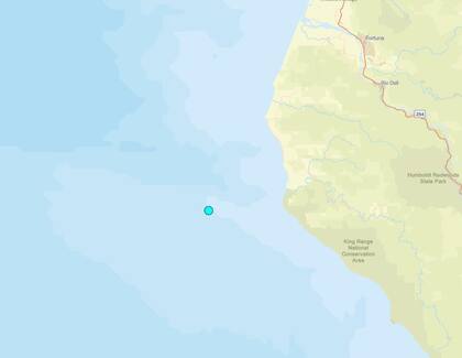 Uno de los temblores más fuertes de las últimas 24 horas en territorio continental estadounidense ocurrió cerca de Petrolia, California