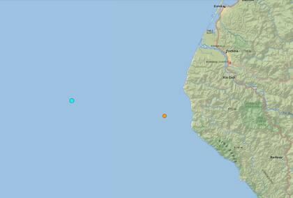 Uno de los temblores más fuertes de las últimas 24 horas en territorio continental estadounidense ocurrió cerca de Petrolia, California