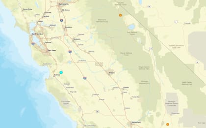 Uno de los temblores más fuertes de las últimas 24 horas en territorio continental estadounidense ocurrió cerca de Ridgemark, California