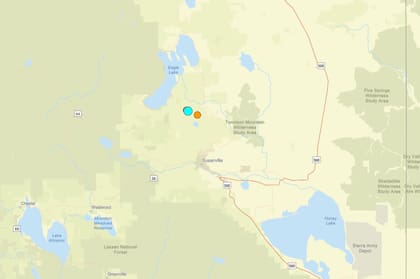 Uno de los temblores más fuertes de las últimas 24 horas en territorio continental estadounidense ocurrió cerca de Susanville, California