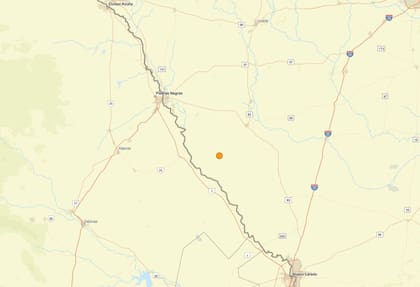 Uno de los temblores más fuertes de las últimas 24 horas en territorio continental estadounidense ocurrió cerca de la localidad de Guerrero, México, aunque con epicentro dentro de la frontera de Texas