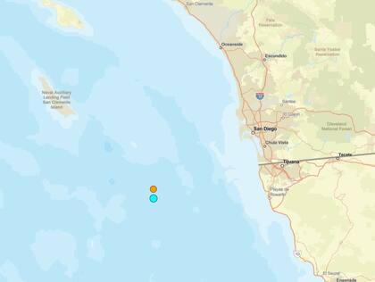 Uno de los temblores más fuertes de las últimas 24 horas en territorio continental estadounidense ocurrió cerca de San Clemente, California