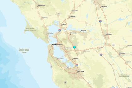 Uno de los temblores más fuertes de las últimas 24 horas en territorio continental estadounidense ocurrió cerca de San Ramon, California