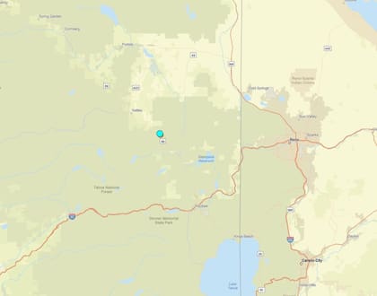 Uno de los temblores más fuertes de las últimas 24 horas en territorio continental estadounidense ocurrió cerca de Loyalton, California