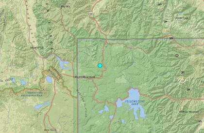 Uno de los temblores más fuertes de las últimas 24 horas en territorio continental estadounidense ocurrió cerca de Mammoth, Wyoming