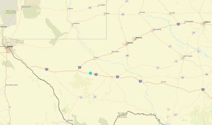 Uno de los temblores más fuertes de las últimas 24 horas en territorio continental estadounidense ocurrió cerca de Balmorhea, Texas