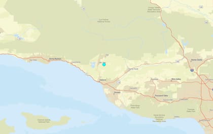 Uno de los temblores más fuertes de las últimas 24 horas en territorio continental estadounidense ocurrió cerca de Ojai, California