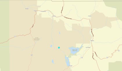 Uno de los temblores más fuertes de las últimas 24 horas en territorio continental estadounidense ocurrió cerca de Los Ojos, Nuevo México