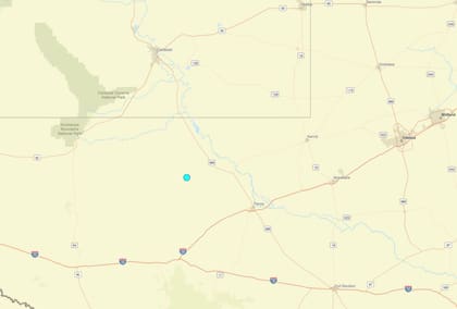 Uno de los temblores más fuertes de las últimas 24 horas en territorio continental estadounidense ocurrió cerca de Toyah, Texas