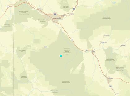 Uno de los temblores más fuertes de las últimas 24 horas en territorio continental estadounidense ocurrió cerca de Delta, Colorado
