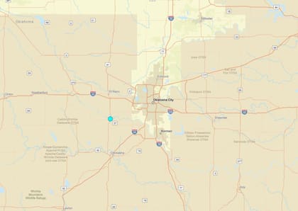 Uno de los temblores más fuertes de las últimas 24 horas en territorio continental estadounidense ocurrió cerca de Minco, Oklahoma