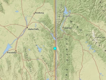 Uno de los temblores más fuertes de las últimas 24 horas en territorio continental estadounidense ocurrió cerca de Thayne, Wyoming