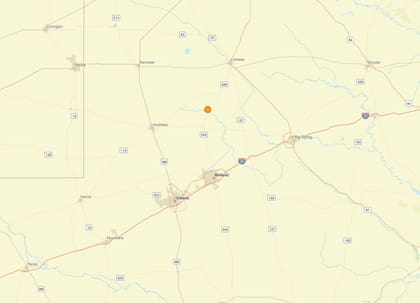 Uno de los temblores más fuertes de las últimas 24 horas en territorio continental estadounidense ocurrió cerca de Los Ybanez, Texas