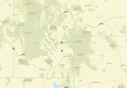 Uno de los temblores más fuertes de las últimas 24 horas en territorio continental estadounidense ocurrió cerca de Spencer, Idaho