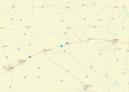 Uno de los temblores más fuertes de las últimas 24 horas en territorio continental estadounidense ocurrió cerca de Westbrook, Texas