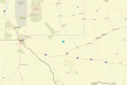 Uno de los temblores más fuertes de las últimas 24 horas en territorio continental estadounidense ocurrió cerca de Mentone, Texas