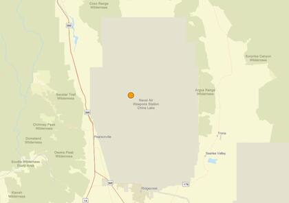 Uno de los temblores más fuertes de las últimas 24 horas en territorio continental estadounidense ocurrió cerca de Little Lake, California