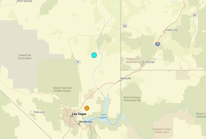 Uno de los temblores más fuertes de las últimas 24 horas en territorio continental estadounidense ocurrió cerca de Caliente, Nevada