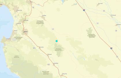Uno de los temblores más fuertes de las últimas 24 horas en territorio continental estadounidense ocurrió cerca de Pinnacles, California