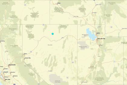 Uno de los temblores más fuertes de las últimas 24 horas en territorio continental estadounidense ocurrió cerca de Valmy, Nevada