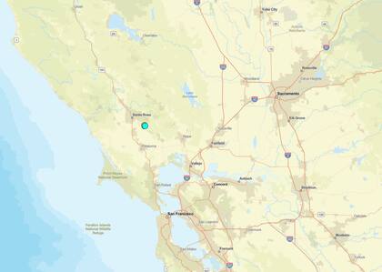 Uno de los temblores más fuertes de las últimas 24 horas en territorio continental estadounidense ocurrió cerca de Kenwood, California