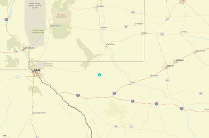 Uno de los temblores más fuertes de las últimas 24 horas en territorio continental estadounidense ocurrió cerca de Whites City, Nuevo México