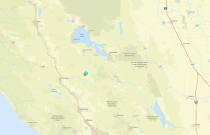 Uno de los temblores más fuertes de las últimas 24 horas en territorio continental estadounidense ocurrió cerca de Cobb, California